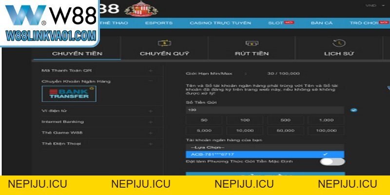 Nạp Tiền W88 - Hướng Dẫn Chi Tiết Các Cách Giao Dịch Nhanh Chóng - nepiju.icu Nạp Tiền W88 - Hướng Dẫn Chi Tiết Các Cách Giao Dịch Nhanh Chóng - nepiju.icu